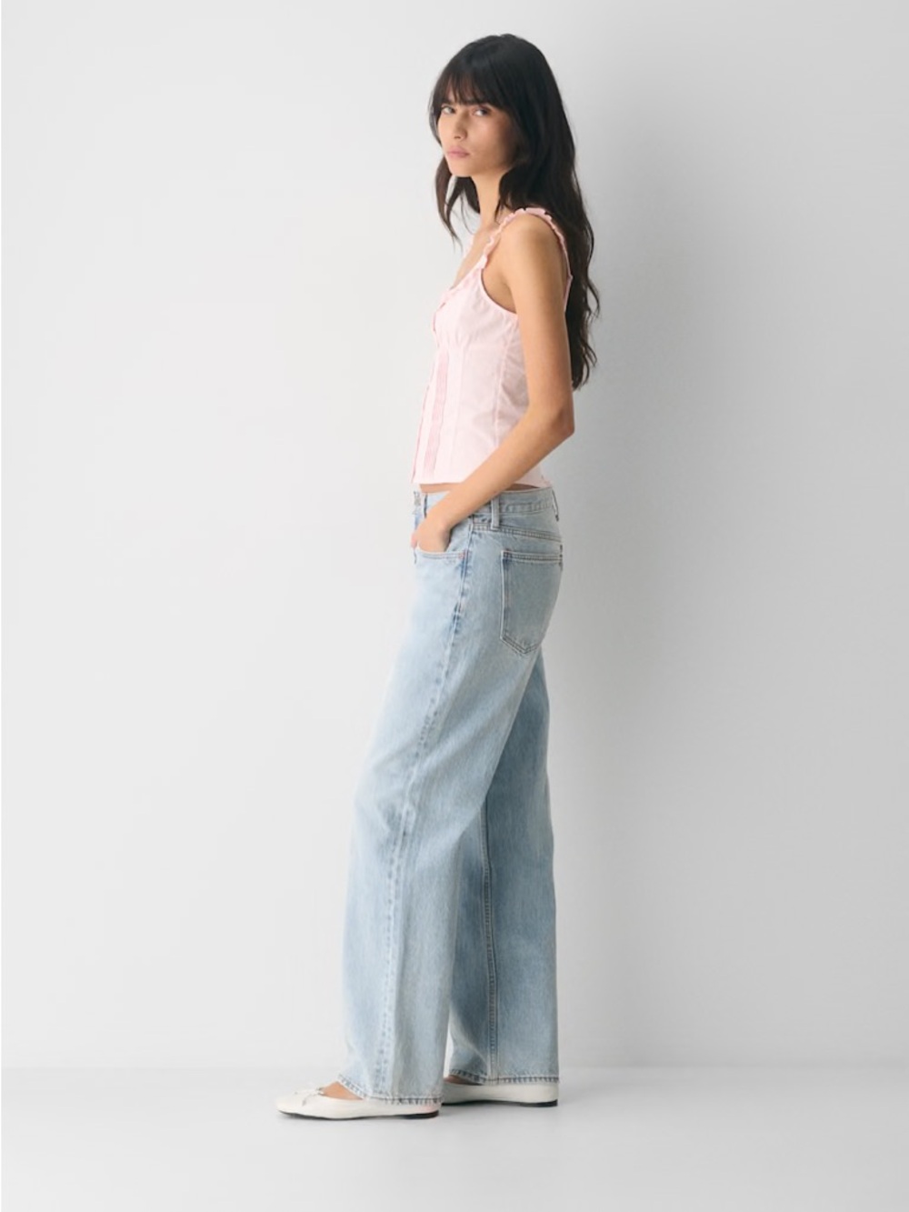 Aritzia Sunday Best Gumdrop Poplin Cami Tank Top - Villa Pink - Picture 6 of 7